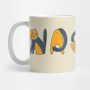 Naomi | Girl Name | Cat Lover | Cat Illustration Mug